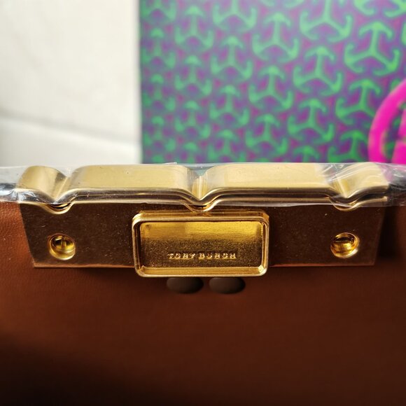 Tory Burch Eleanor Spazzolato Satchel Bag - Picture 2 of 13